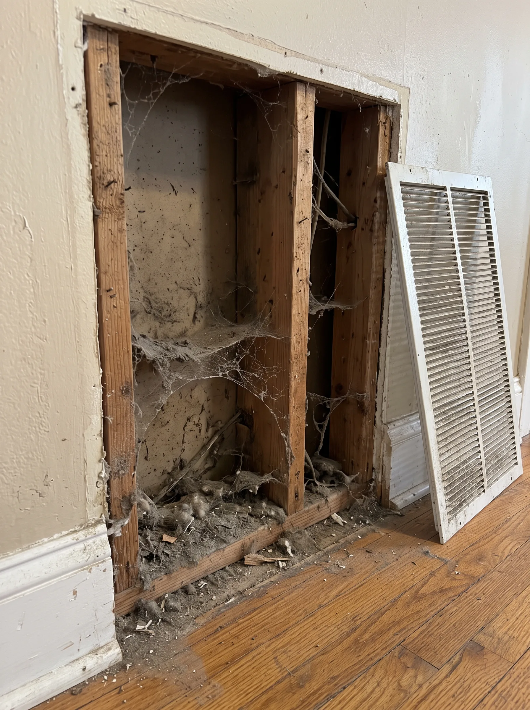 Air duct cleaning result #15 — before cleaning