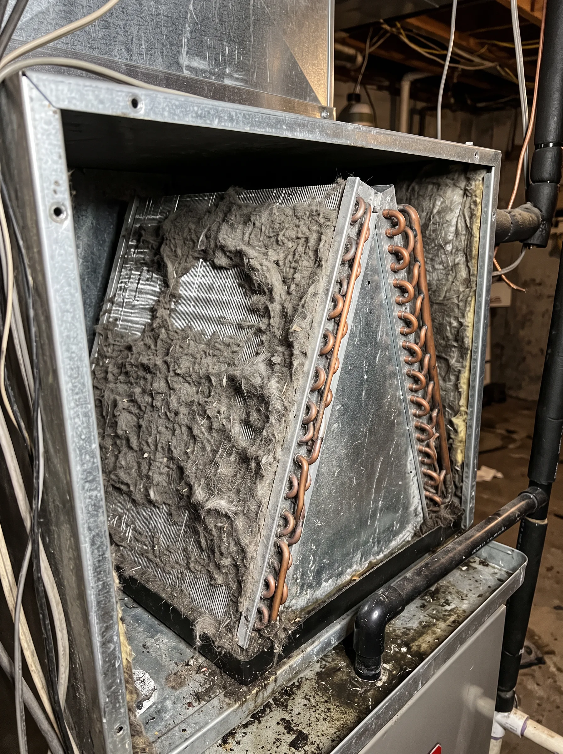 Air duct cleaning result #6 — before cleaning