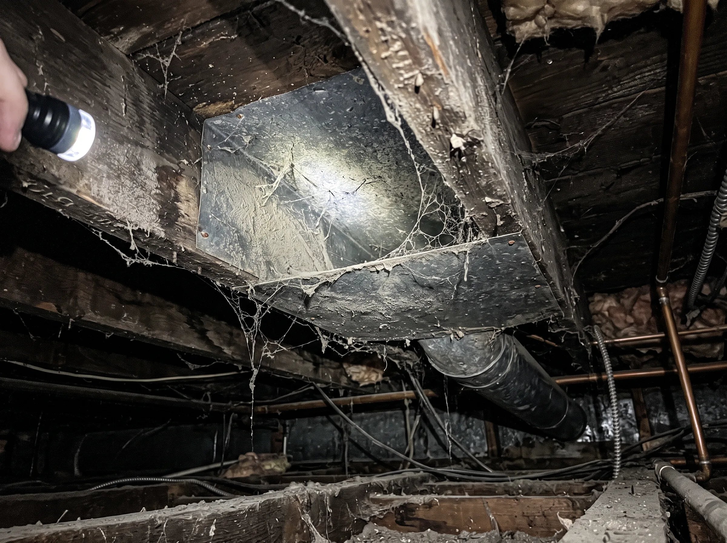Air duct cleaning result #19 — before cleaning